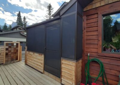 The completed screen room.